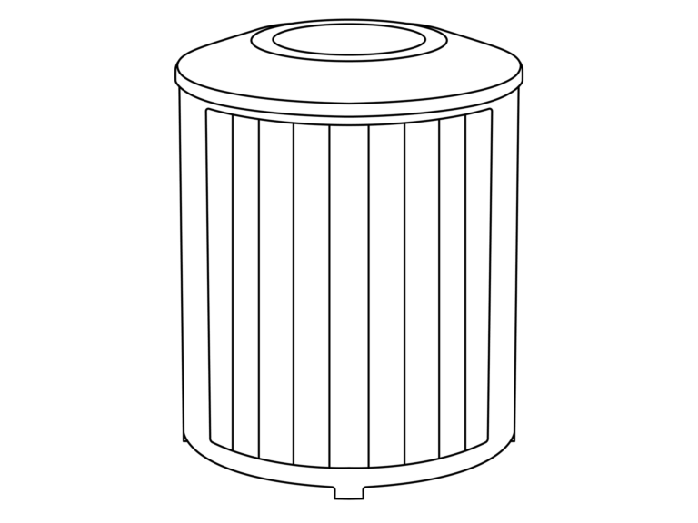 Waste, Litter, Compost, or Recycling Receptacle Icon