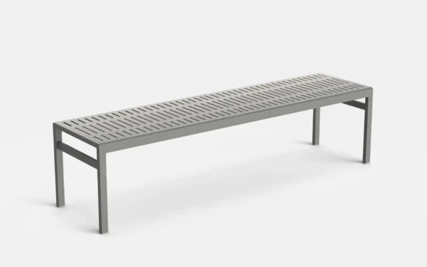 San Antonio Backless Bench powder-coated steel bench