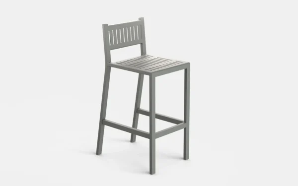 San Antonio Barstool powder-coated steel backed barstool