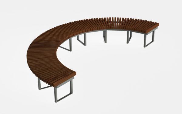 Aurora Curved Bench [stringer]