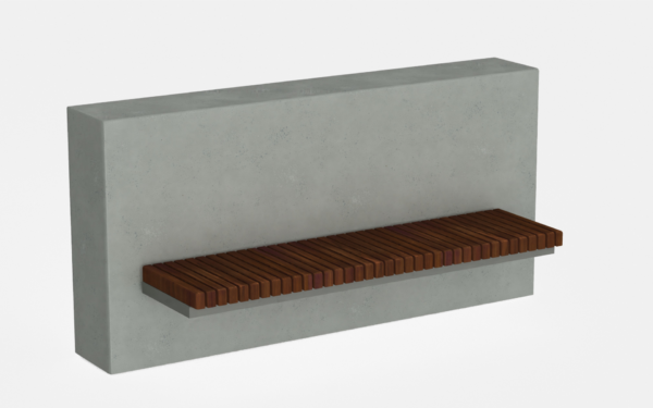 Aurora Wall-Mounted Bench [stringer]