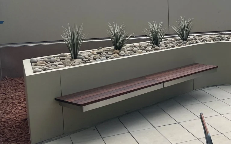 Floating Ipe Bench