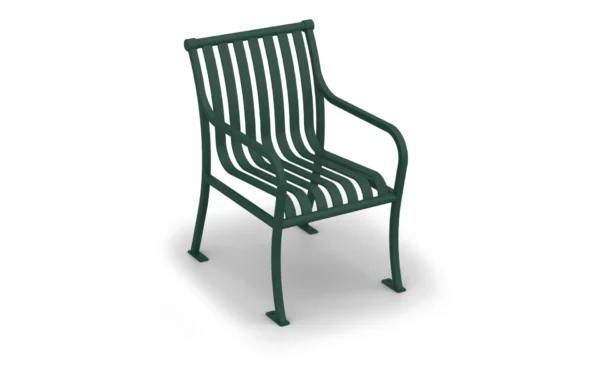 Avenue One all-welded steel outdoor chair with powder coat finish