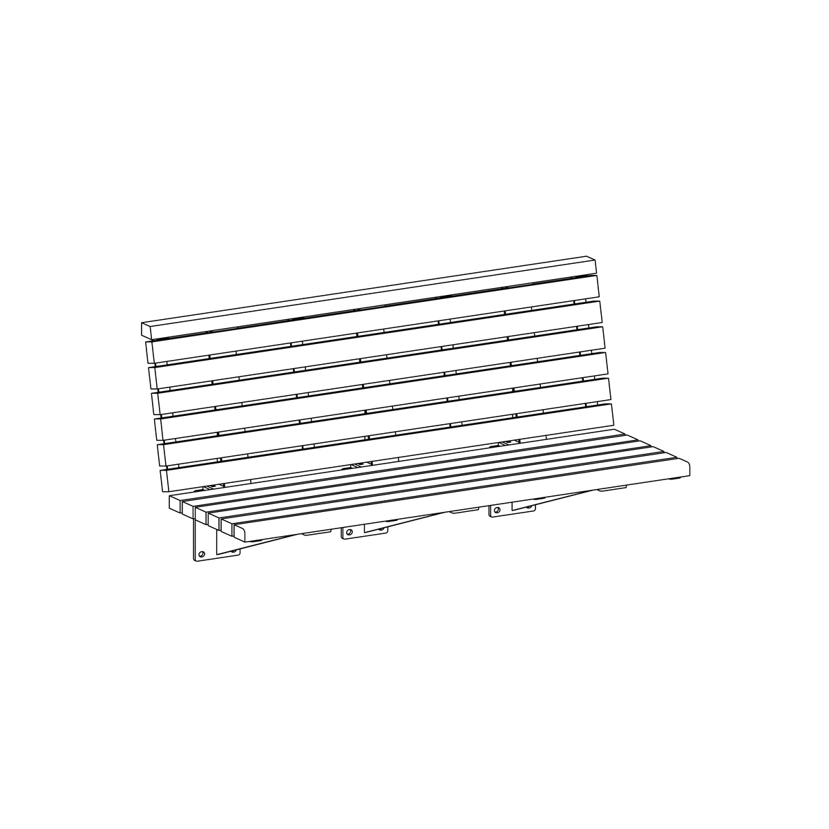 CWB (Cantilever Wall-Mounted Bench)