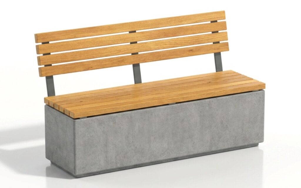 BraunMark Backed Seatwall Bench