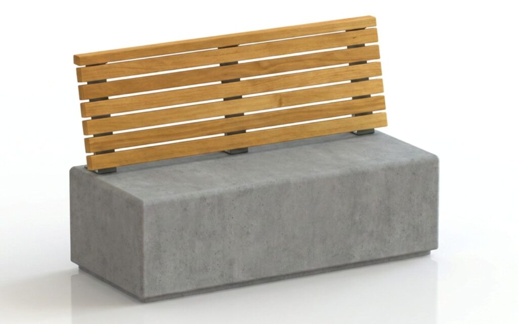 BraunMark Backrest Only Seatwall Bench