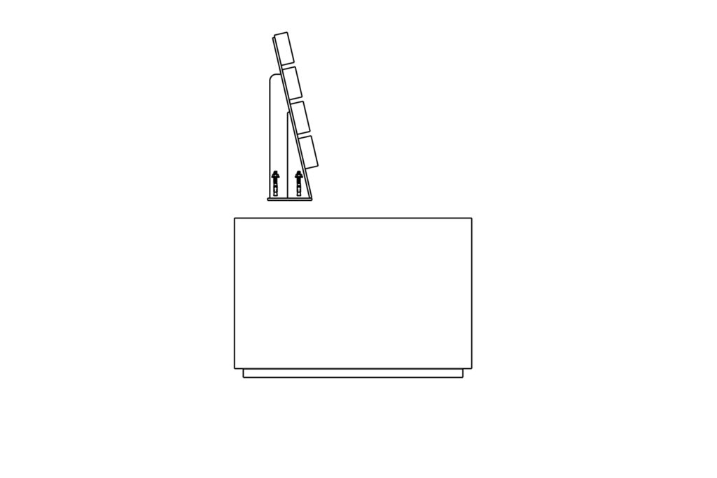 BraunMark Seatwall Backrest Only Bench Anchoring Diagram