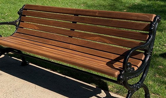 Kebony on a finished DM Braun custom bench